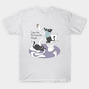 Cats Are My Favorite People T-Shirt